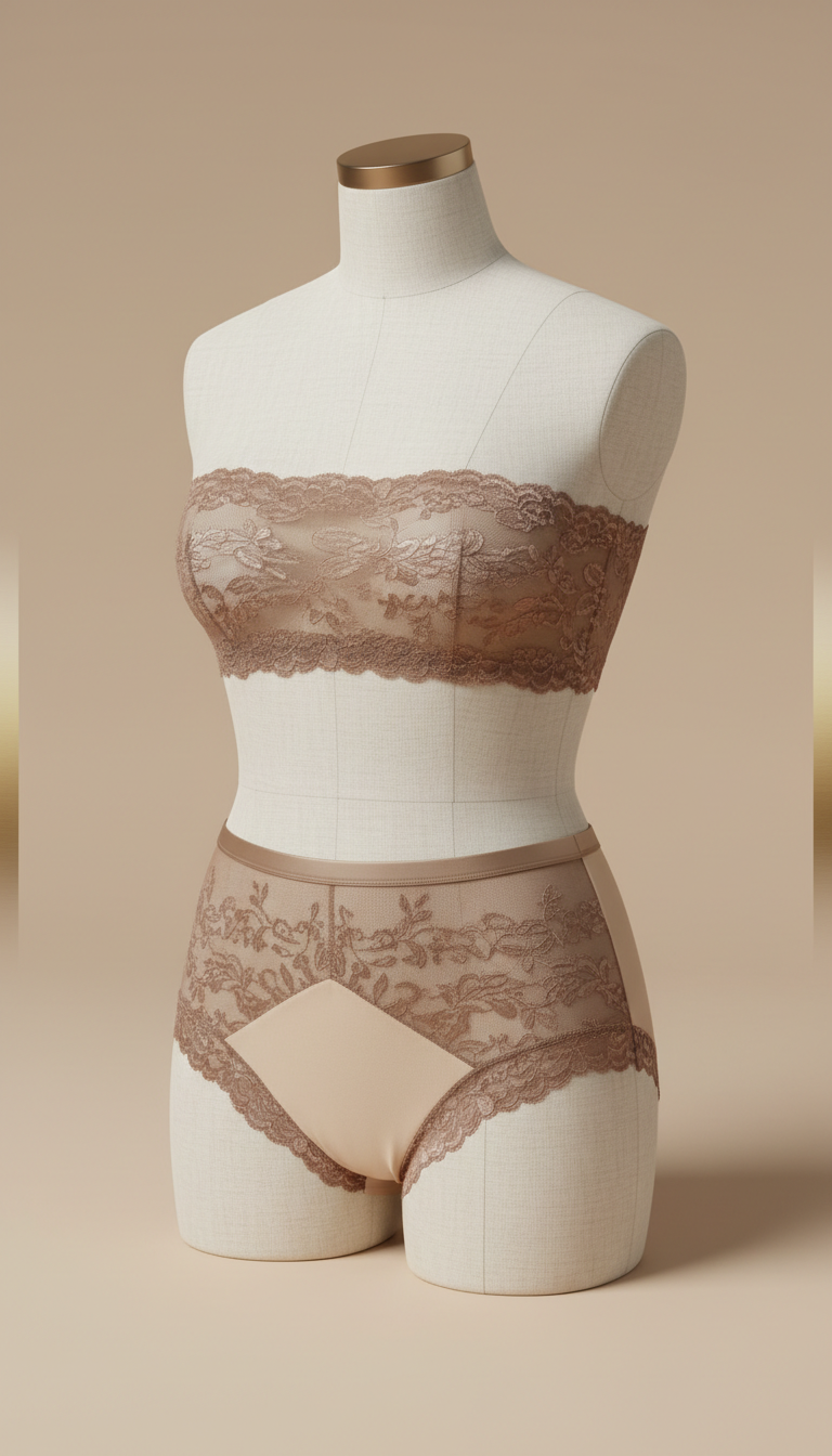 Culotte taille haute voile moka